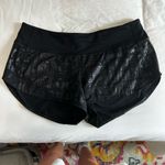 Lululemon  athletica Speed Up Low-Rise Lined Shorts 2.5” in Manifesto Foil Black Photo 2