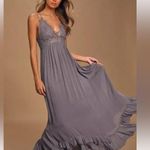 Free People  Adella Maxi Dress purple size Medium Photo 0