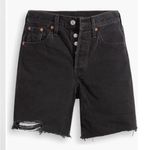 Levi's Levi’s 501® Mid Thigh Denim Shorts in Lunar Black Size 30 NWT 100% Cotton Photo 6