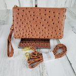 Brown Laser Cut Wristlet Gold Photo 0