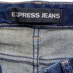 EXPRESS JEANS Boho Embroidered Cut Off Denim Bohemian Shorts ~ Women's 6 Photo 4