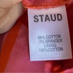 STAUD Georgia Floral Cotton Romper Red Size 8 Photo 6