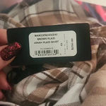 Rag and Bone  JONAH PLAID SHIRT IN BROWN SIZE XS Photo 3