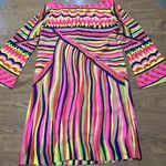 CK Bradley Retro Groovy Abstract Sheath Dress XS NEW Photo 3