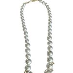 Francesca's Francesca’s Luxe CZ White Pearl Necklace 14K Gold Plated Photo 3
