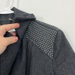 Kenneth Cole New Size 6 Gray Melton Wool Blend Peacoat with Pockets Photo 7