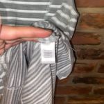 Cable & Gauge  Gray White Striped Sleeveless Knit Top Women's Size Small Photo 2