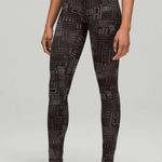 Lululemon ၃၀NWOT all big spellout Ombre Black leggings Photo 1