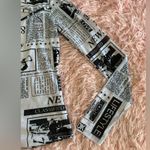 J for Justify  2000s Newspaper 90s Semi Sheer Stretch Long Sleeve Size M Photo 3