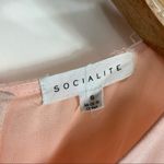 Socialite Pale Peach Pink Dress Lace Inset Sz Small Photo 8