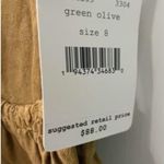 Free People  Postiano Skirt Olive Green Lace Up Tie Back Mini size 8 Photo 4