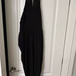 BCBGeneration  Black Jumpsuit with V-Neck and Defined Waist Photo 4