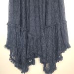 American Eagle Black Lace Hankerchief Hem Lined Skirt Whimsigoth Dark Fairy Boho Photo 2