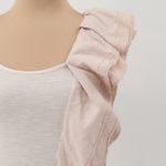 Anthropologie One September Ruffle Tank Top Coquette Soft Girl Feminine Size XS White Photo 1