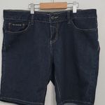 Rocawear  Vintage Women's Dark Denim Shorts with Red Detailing Size 15 Photo 0