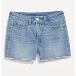 Old Navy  OG Straight Light Wash 3" Ins Jean Cut Off Shorts 6 Yuppie Casual NWT‎ Photo 1