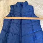 Merona  Size Small S Puffer Blue Vest Zipper Winter Warm Layering Outdoors Sporty Photo 6