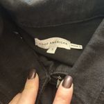 Good American Denim Jumpsuit Flightsuit Point Collar Straight Leg Black Size 1 Photo 11