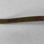 Old Navy Grey Snakeskin Slim Rectangle Buckle Belt Size M/L Photo 4