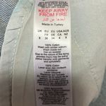 Nasty Gal Women's Blue Embellished Star Print Straight High Rise Denim Jeans 4 Photo 6