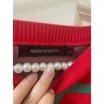 Merokeety  T-REX DINOSAUR all over UGLY CHRISTMAS TUNIC SWEATER Women’s L Photo 1