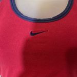 Nike  Vintage 1990s Blue and Red Racerback Sports Bra Medium 8-10 Photo 5