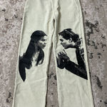 Empty Reference Romeo & Juliet Cream Corduroy Pants Size Large Photo 0