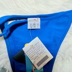GAROTA DE PRAIA Brazilian High Leg Bikini Bottom Blue Photo 5