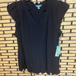 Terra & Sky  Black Blouse Size 1X Photo 0