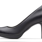 Clarks Adriel Viola Dress Pump – Black Leather - 8.5 wide Photo 0