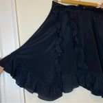 IRO  Paris NEW Wispy Asymmetric Hem Ruffled Crepe de Chine Silk Skirt Black Sz 36 Photo 7