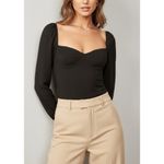 Reformation Reign Top, Black,12 (US) Photo 1