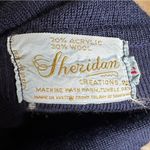 Vintage Sheridan Wool Blend Navy Blue Turtleneck Sweater L | Made in Hong Kong Size L Photo 4