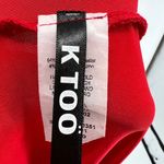 K Too Halter High Leg Slit Jersey Maxi Dress Red Size Large NWT Photo 10