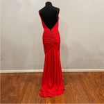 La Femme 30366 Elegant Ruched Jersey Gown Low Back 10 Photo 4