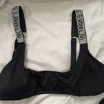Victoria's Secret Victoria’s Secret black scoop bikini top padded extra small rhinestone Photo 0