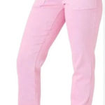 Judy Blue  Pink Jogger Pants Drawstring Waist Elastic Cuffs Women's Size Photo 0
