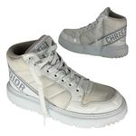 Christian Dior Nylon Fabric D-Player High Top Sneakers White Grey Photo 0