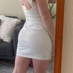 White Graduation Dress Photo 1