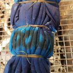 Point Sportswear Blue Dog Paw Print Tie Dye Ribbed Tank Top Women's Size Medium Photo 4