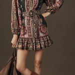 Farm Rio  Green Flowering Garden Tree Mini Dress, Size Small , $248 Photo 0