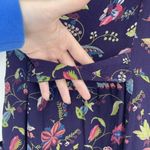 Anthro Leifsdottir Silk Floral Short Sleeve Mini Dress Multi Photo 8