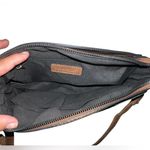 Western style Sam & Hadley brown faux leather medium crossbody bag. Photo 4