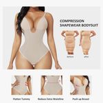 Feelingirl Thong Shapewear Bodysuit for Women Tummy Control Body Shaper U Plunge Fajas Colombianas Waist Trainer Corset Photo 1