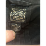 Lucky Brand Black Pleated Button Front 100% Cotton Lightweight Jacket with Belt Photo 12