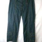 Bisou Bisou  Michele Bohbot 10 31x25 Cargo Crop Jeans Photo 0