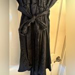 Fendi LOGO FF WRAP LOOK BELTED DRESS BLACK SIZE M or L. HIGH LOW NEVER WORN Photo 8