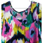 Tori Richard  Honolulu Tunic Dress Multicolor Pullover Abstract 3/4 Sleeves XS Photo 3