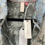 Anthropologie NWT Pilcro Shrunken Sequin Blouse Iridescent Tie Dye Size XS Photo 4