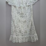 superdown Revolve  Samantha White Lace Off The Shoulder Mini Dress size Small $70 Photo 5